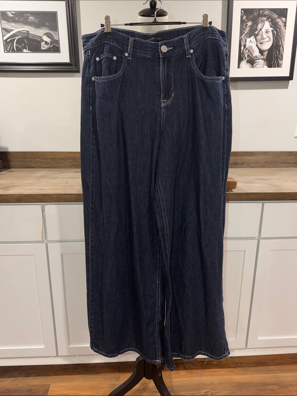 Sincerely Jules Wide Leg Dark Navy Jeans size 11